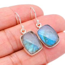 StarGems® Natural Labradorite Handmade 925 Sterling Silver Earrings 1.25" F5778