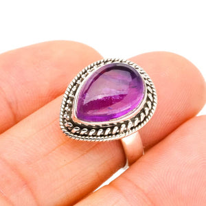 StarGems® Natural Amethyst Handmade 925 Sterling Silver Ring 6.5 E9268