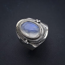 StarGems  Natural Moonstone Handmade 925 Sterling Silver Ring 9 F0797