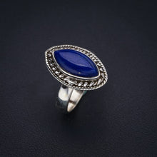 StarGems  Natural Lapis Lazuli Handmade 925 Sterling Silver Ring 6.5 F1844