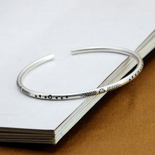 StarGems® Opening Carved Flower Handmade 925 Sterling Silver Bangle Bracelet For Women Cb0284