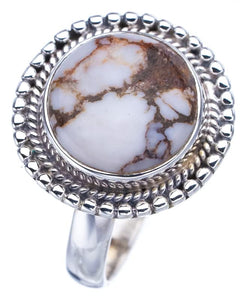 StarGems® Natural Penut Wood Jasper Handmade 925 Sterling Silver Ring 9.75 F1990