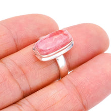 StarGems® Natural Rhodochrosite Handmade 925 Sterling Silver Ring 7 F1874