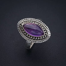 StarGems  Natural Amethyst Handmade 925 Sterling Silver Ring 7.25 F2862