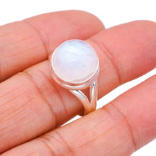 StarGems  Natural Moonstone Handmade 925 Sterling Silver Ring 8.75 F2715