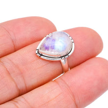 StarGems® Natural Moonstone Handmade 925 Sterling Silver Ring 5.75 F2565