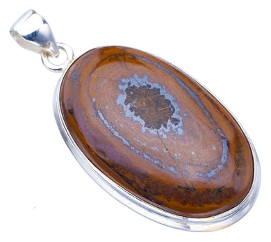 StarGems  Natural Iron Tiger Eye Handmade 925 Sterling Silver Pendant 2