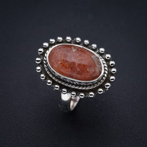 StarGems  Natural Calcite Handmade 925 Sterling Silver Ring 7 F0583