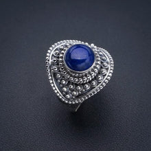 StarGems  Natural Lapis Lazuli Handmade 925 Sterling Silver Ring 8.5 F0025