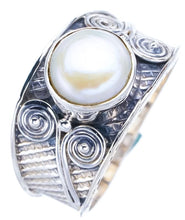 StarGems  Natural River Pearl Handmade 925 Sterling Silver Ring 8.5 F2095