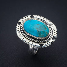 StarGems® Natural Turquoise Pigeon Wings Handmade 925 Sterling Silver Ring 10.25 F0420