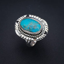 StarGems  Natural Turquoise Pigeon Handmade 925 Sterling Silver Ring 6.75 F2351