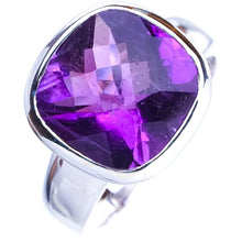 StarGems  Natural Amethyst Handmade 925 Sterling Silver Ring 5.5 E9260