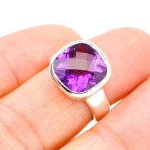 StarGems  Natural Amethyst Handmade 925 Sterling Silver Ring 5.5 E9260