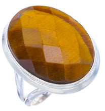 StarGems  Natural Tiger Eye Handmade 925 Sterling Silver Ring 5.75 F1115