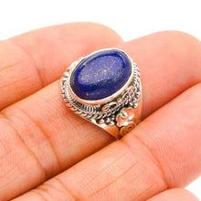 StarGems® Natural Lapis Lazuli Handmade 925 Sterling Silver Ring 7.5 F0052