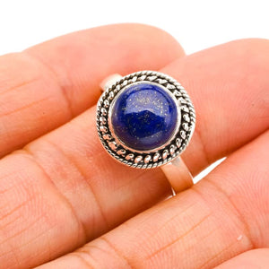 StarGems  Natural Lapis Lazuli Handmade 925 Sterling Silver Ring 10 F0028