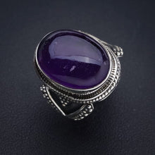 StarGems  Natural Amethyst Handmade 925 Sterling Silver Ring 6.75 E9230