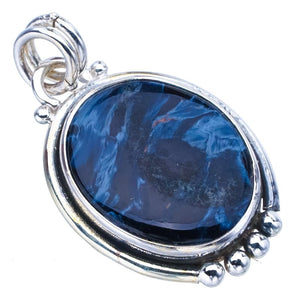 StarGems® Natural Pietersite Handmade 925 Sterling Silver Pendant 1.25" F4203