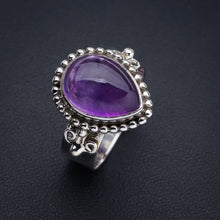 StarGems® Natural Amethyst Handmade 925 Sterling Silver Ring 8.5 E9302