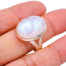 StarGems  Natural Moonstone Handmade 925 Sterling Silver Ring 11 F2705