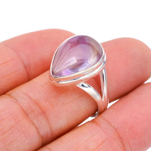 StarGems  Natural Quartz Handmade 925 Sterling Silver Ring 7.75 F2003