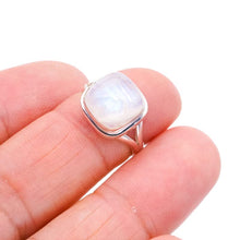 StarGems  Natural Moonstone Handmade 925 Sterling Silver Ring 5.25 F0674