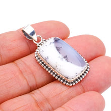 StarGems® Natural Dendritic Opal Handmade 925 Sterling Silver Pendant 1.5" F3843