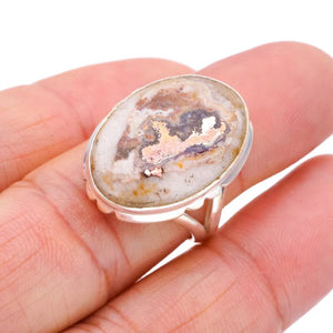 StarGems® Natural Jasper Handmade 925 Sterling Silver Ring 7.75 F0968