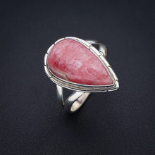 StarGems® Natural Rhodonite Handmade 925 Sterling Silver Ring 9.75 F0388