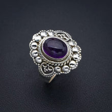 StarGems® Natural Amethyst Handmade 925 Sterling Silver Ring 7.5 F2861