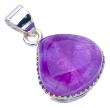 StarGems  Natural Amethyst Handmade 925 Sterling Silver Pendant 1.25" F5311