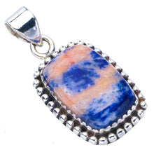 StarGems  Natural Sodalite Handmade 925 Sterling Silver Pendant 1.25" F4993