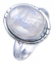 StarGems® Natural Moonstone Handmade 925 Sterling Silver Ring 5.5 F2553