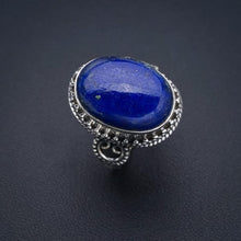 StarGems  Natural Lapis Lazuli Handmade 925 Sterling Silver Ring 8.25 F0019