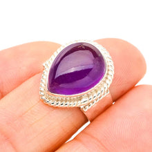 StarGems  Natural Amethyst Handmade 925 Sterling Silver Ring 6 E9254