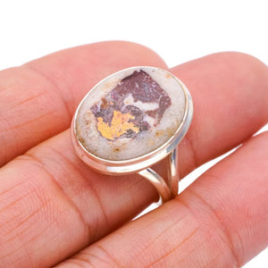 StarGems  Natural Jasper Handmade 925 Sterling Silver Ring 8 F0969