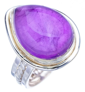 StarGems® Natural Amethyst Handmade 925 Sterling Silver Ring 6.25 F2877