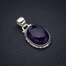 StarGems  Natural Amethyst Handmade 925 Sterling Silver Pendant 1.25" F5315