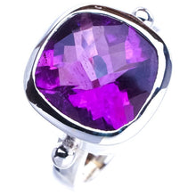 StarGems  Natural Amethyst Handmade 925 Sterling Silver Ring 5.75 E9222