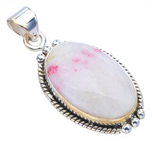 StarGems  Natural Rhodonite Handmade 925 Sterling Silver Pendant 1.5" F4397