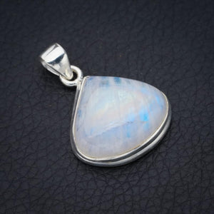 StarGems  Natural Moonstone Handmade 925 Sterling Silver Pendant 1.25" F5047