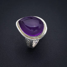 StarGems® Natural Amethyst Handmade 925 Sterling Silver Ring 6.25 F2877