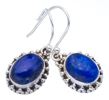 StarGems  Natural Lapis Lazuli Handmade 925 Sterling Silver Earrings 1.25" F5660