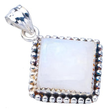 StarGems® Natural Moonstone Handmade 925 Sterling Silver Pendant 1.5" F5075