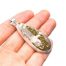 StarGems  Natural Ocean Jasper Handmade Mexican 925 Sterling Silver Pendant 2 1/4" T2886