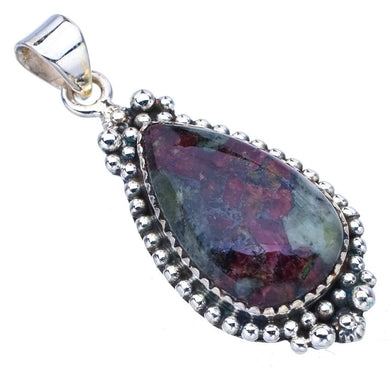 StarGems  Natural Eudialite Handmade 925 Sterling Silver Pendant 1.75