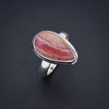 StarGems® Natural Rhodonite Handmade 925 Sterling Silver Ring 6.25 F0375