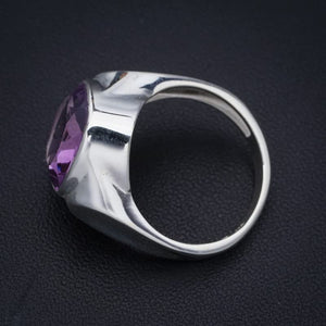 StarGems® Natural Amethyst Handmade 925 Sterling Silver Ring 9 F2851