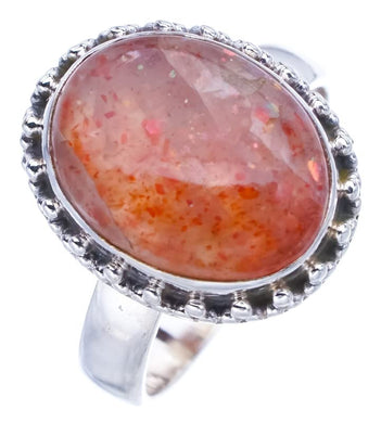 StarGems  Natural Calcite Handmade 925 Sterling Silver Ring 7 F0594